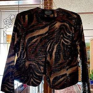 Faux snake skin jacket